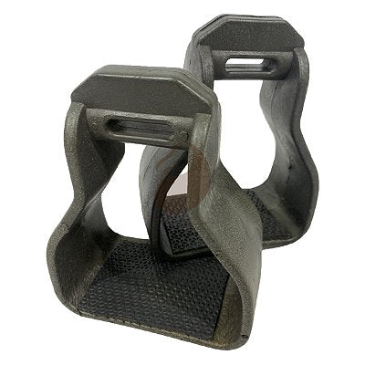 Estribo De Aço Inox Com Borracha De Aderência Confortável - Para Selas e Arreios